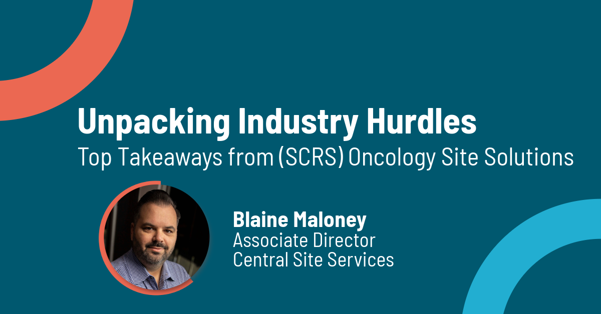 Graphic with Unpacking Industry Hurdles text and a headshot of Blaine Maloney